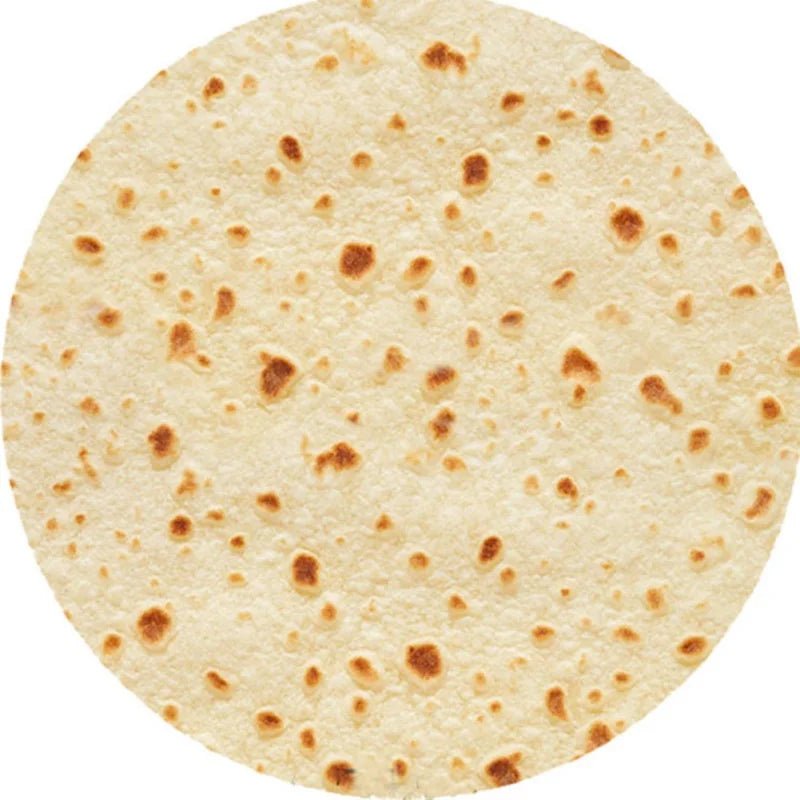 Tortilla Delight Plush Blanket with Whimsical Design