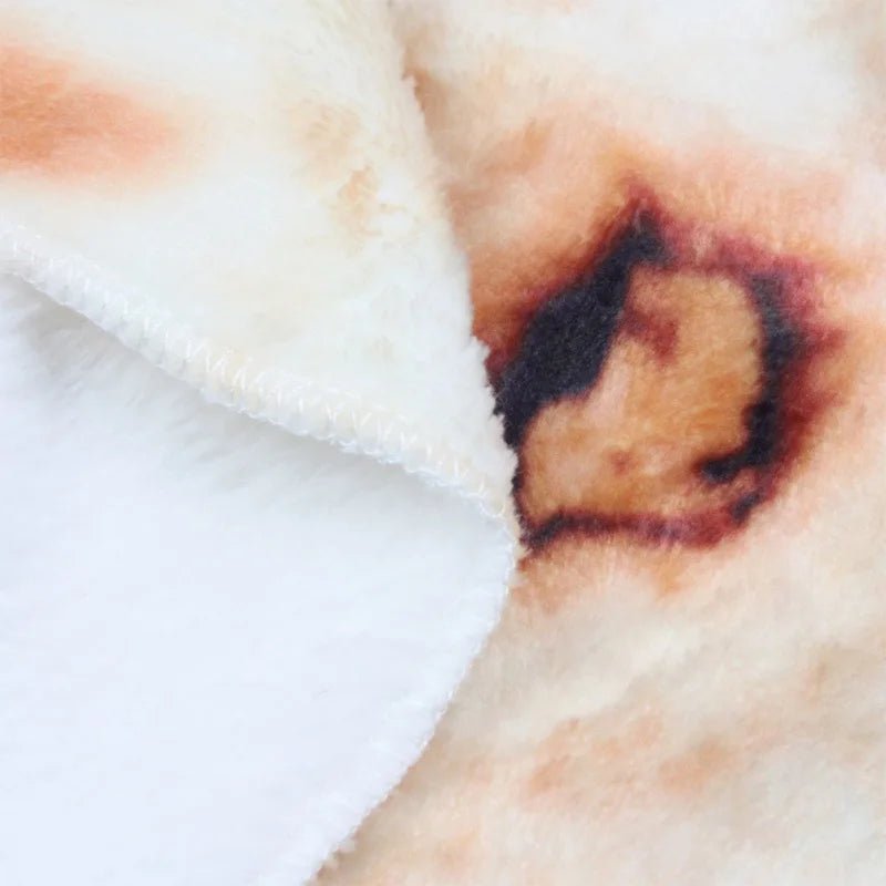 Tortilla Delight Plush Blanket with Whimsical Design
