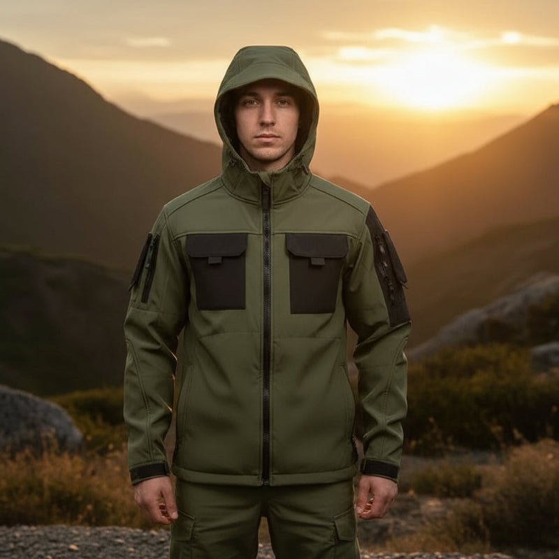 ShieldMaster Tactical Waterproof Jacket for All-Weather Adventures