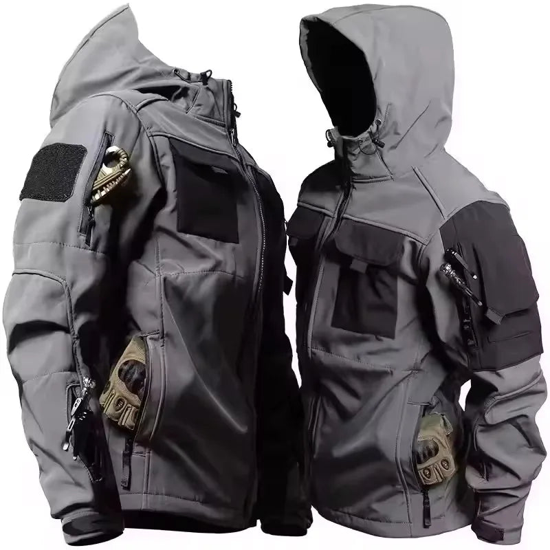 ShieldMaster Tactical Waterproof Jacket for All-Weather Adventures