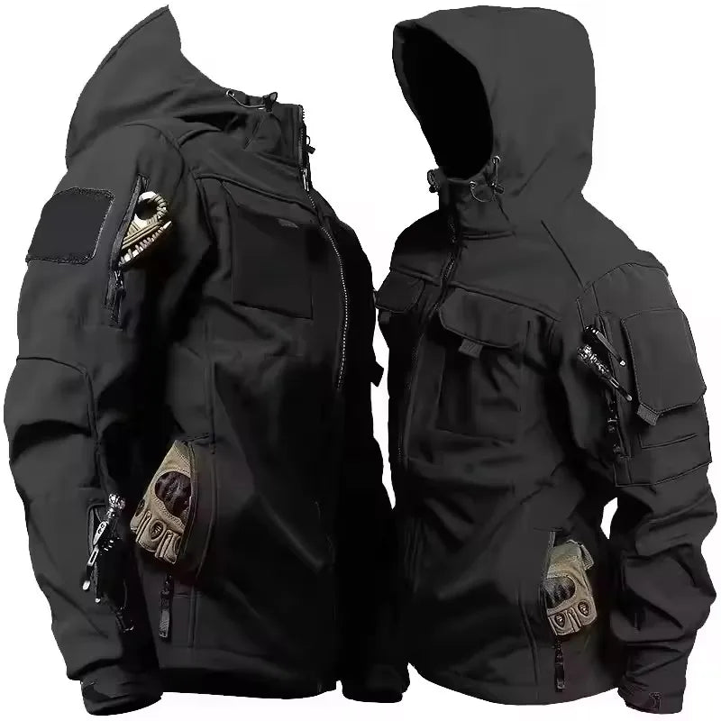 ShieldMaster Tactical Waterproof Jacket for All-Weather Adventures