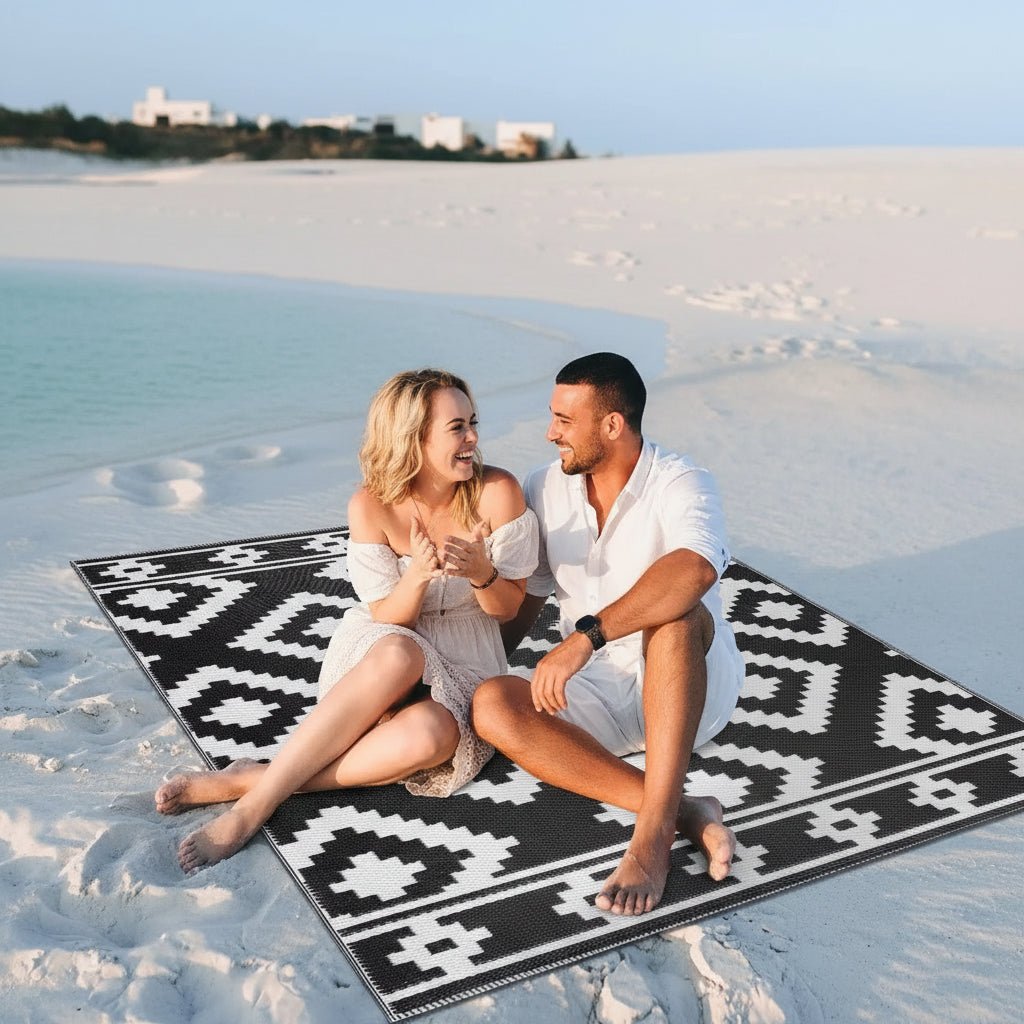 AquaGuard Weather-Resistant Outdoor Area Rug for Easy Care