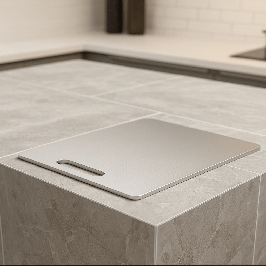 TitanGuard Stainless Steel Cutting Board for Effortless Prep