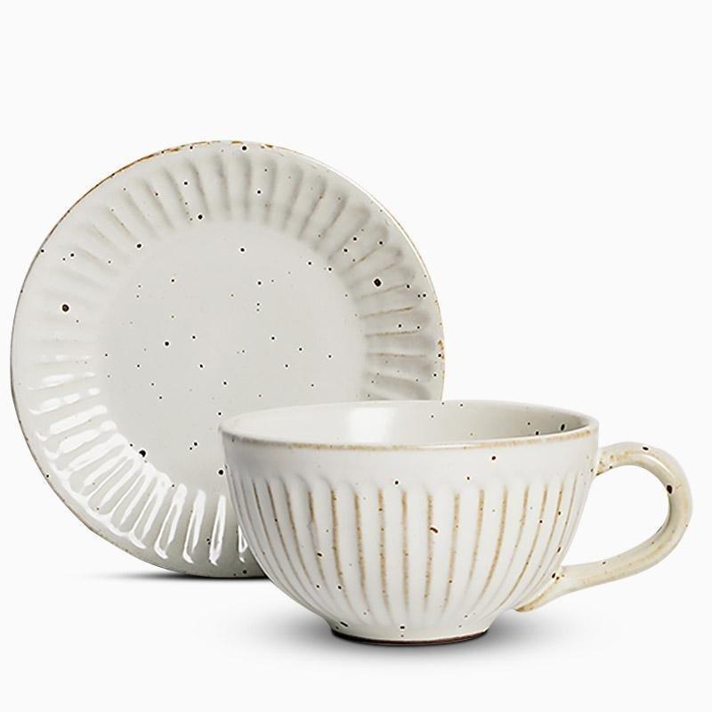 2-Piece Taavita Cereal Bowl Set - Elegant Curves and Ribbed Design