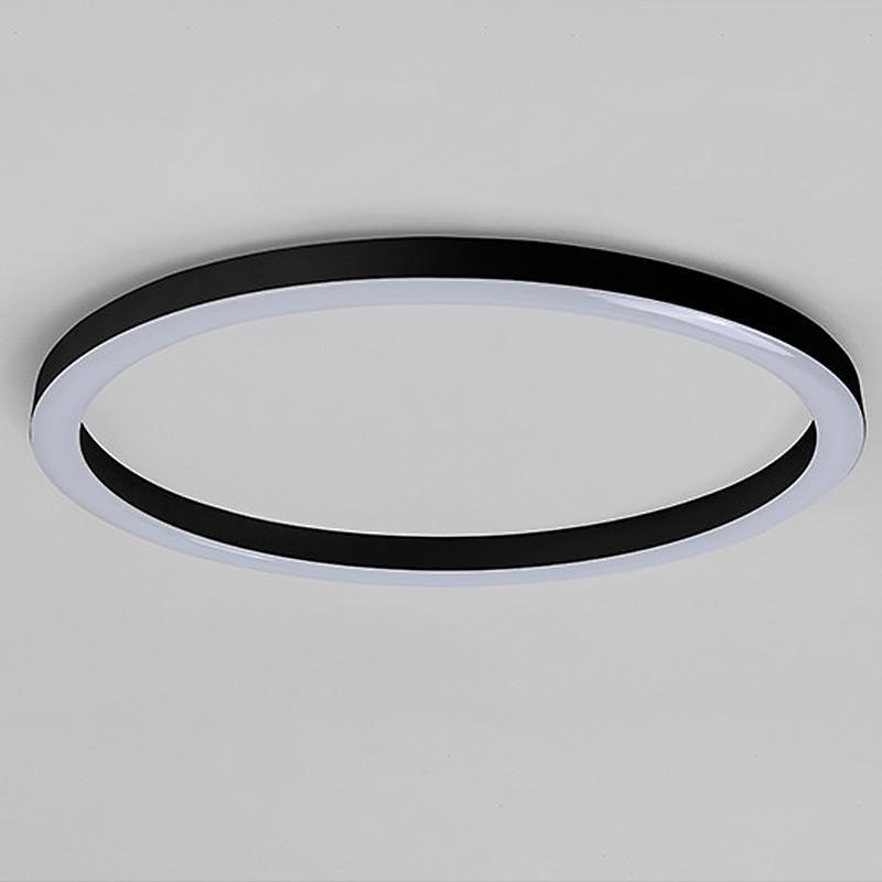 16'' Dimmable Modern Simple Circle Flush Mount LED Ceiling Light with Remote