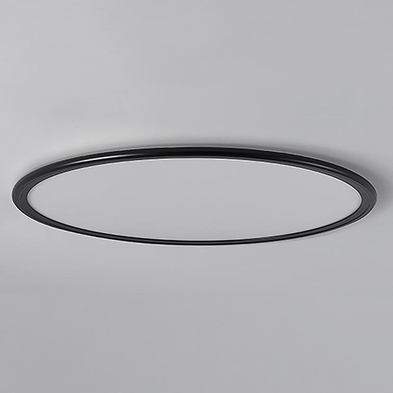16'' Modern LED Ultrathin Circle Flush Mount Lights White Black Ceiling Lights