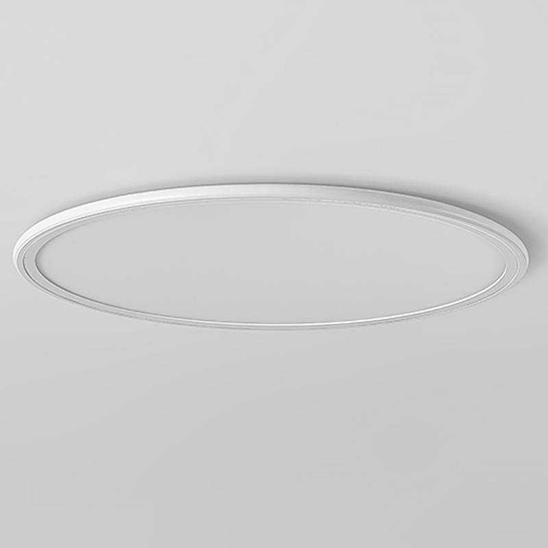 16'' Modern LED Ultrathin Circle Flush Mount Lights White Black Ceiling Lights