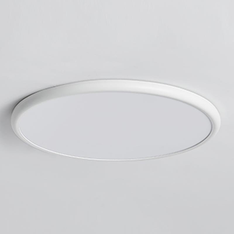 16'' Modern LED Geometric Circle Taavita Flush Mount Ceiling Light with Black and White Edge