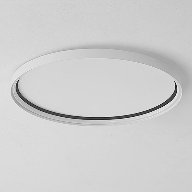 16'' Modern Flush Mount Lighting with Edge - Single LED Acrylic Circle