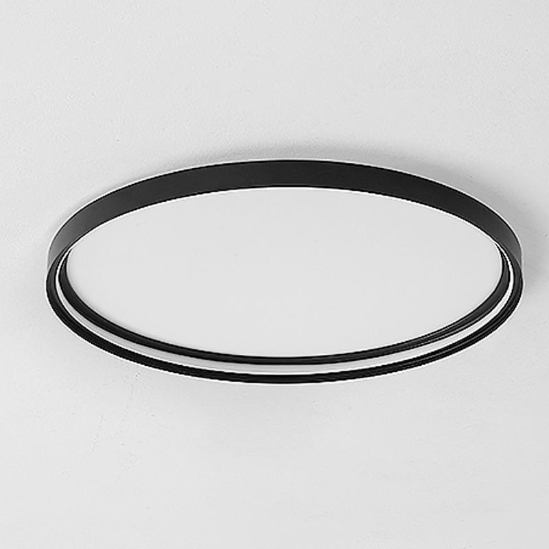16'' Modern Flush Mount Lighting with Edge - Single LED Acrylic Circle