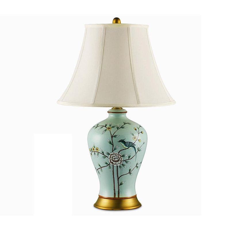 23 Inch Vivid Branches and Birds Taavita Porcelain Table Lamp