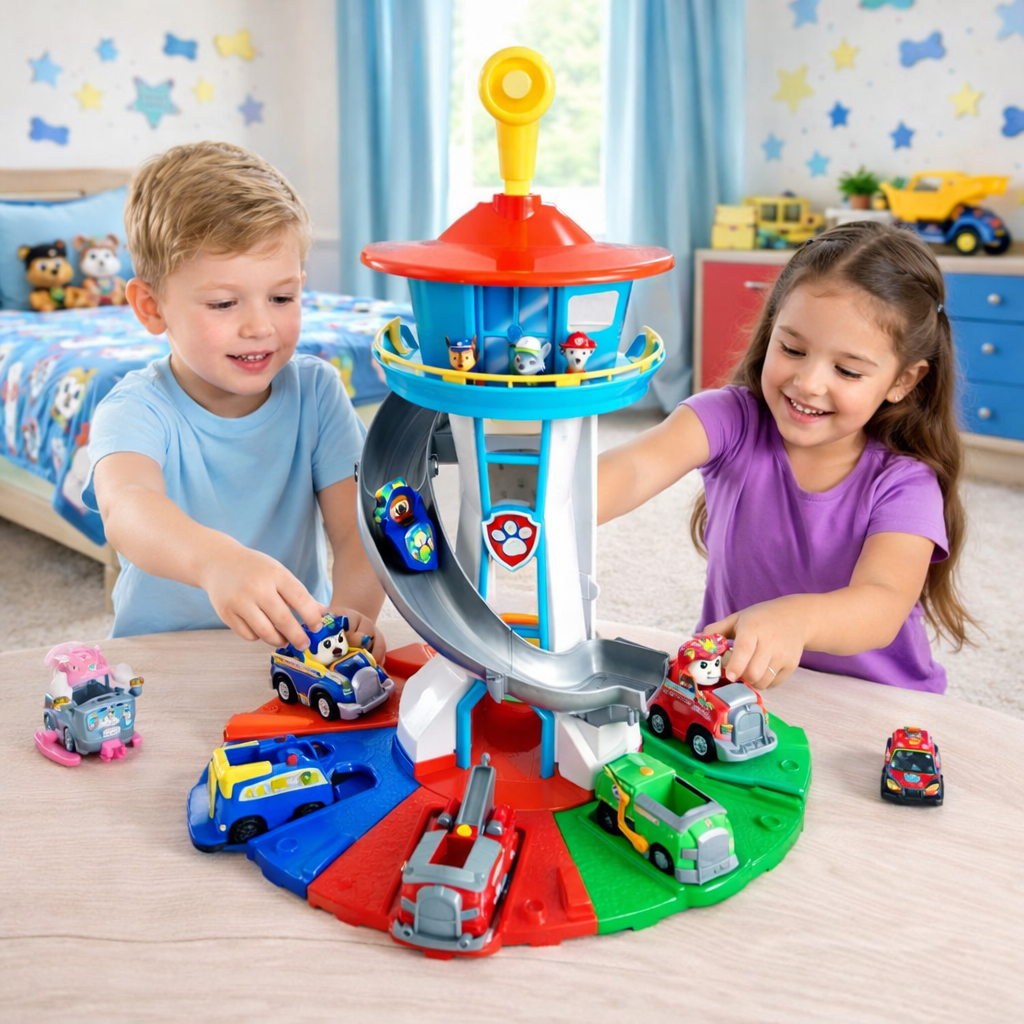 Adventure Zone Indoor Playset with Slide and Action Figures