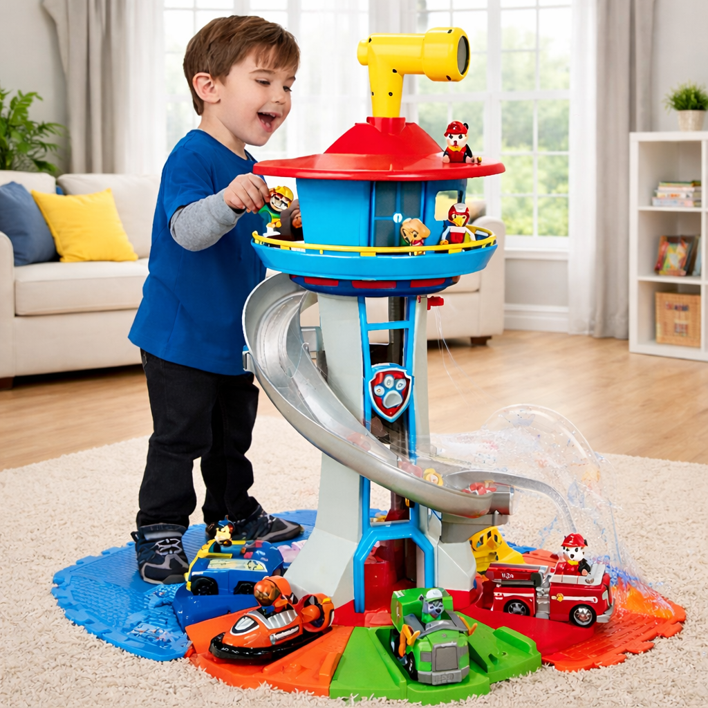 Adventure Zone Indoor Playset with Slide and Action Figures