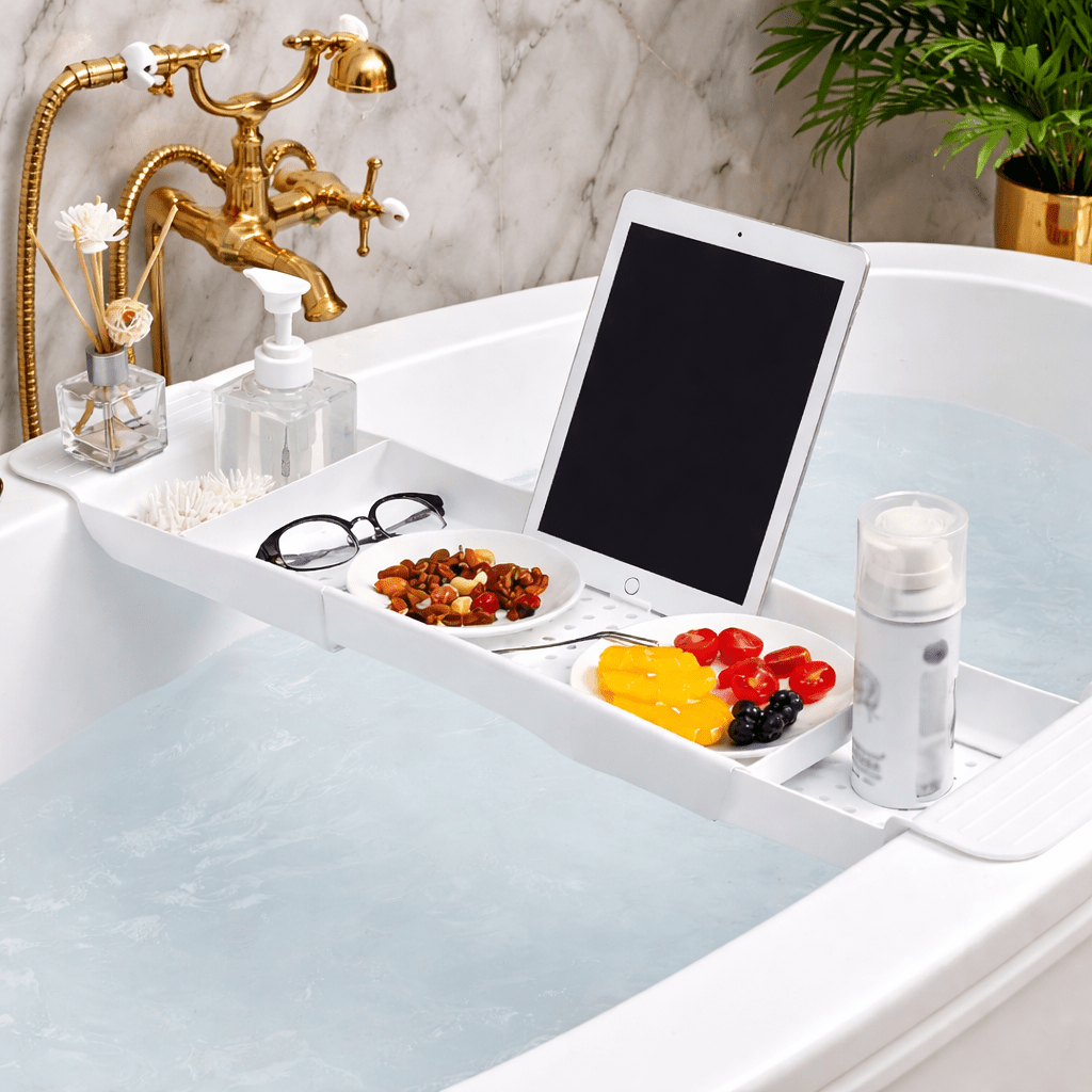 Serenity Expandable Bath Tray for Effortless Relaxation