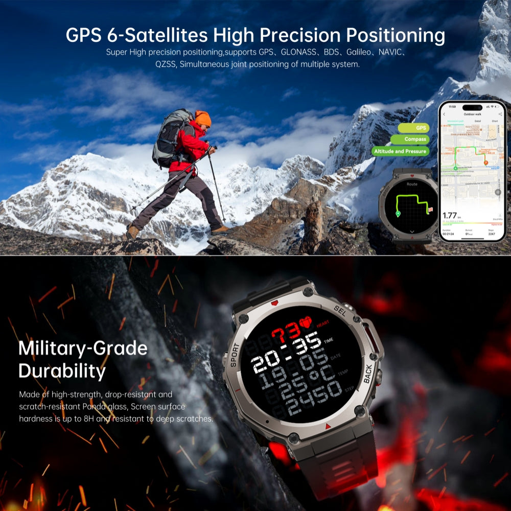 Sport Watch with GPS and AMOLED Screen | 170+ Activity Modes | 5ATM Waterproof