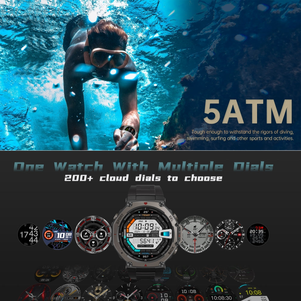 Sport Watch with GPS and AMOLED Screen | 170+ Activity Modes | 5ATM Waterproof
