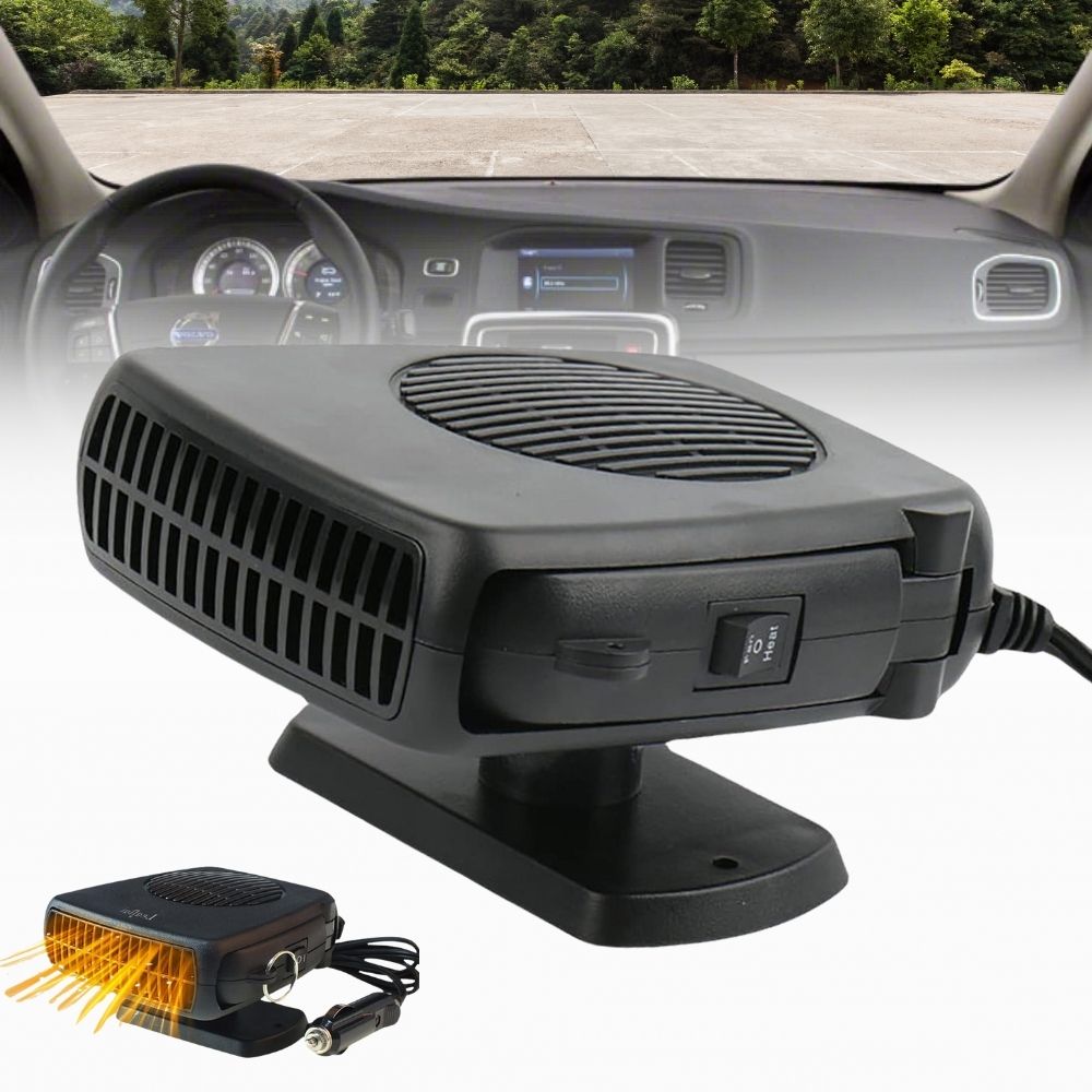 12V Car Heater | Portable Ceramic Fan Heater | Auto Thermostat & Quick Defrost