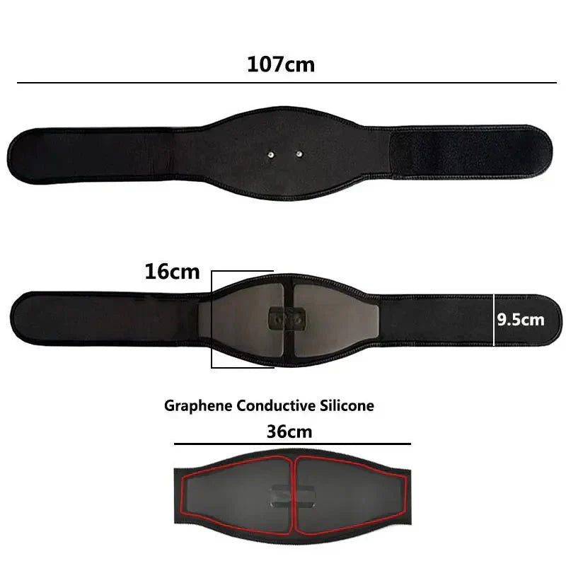 Abs Trainer | EMS Muscle Stimulator | 19 Intensity Levels | Portable Design