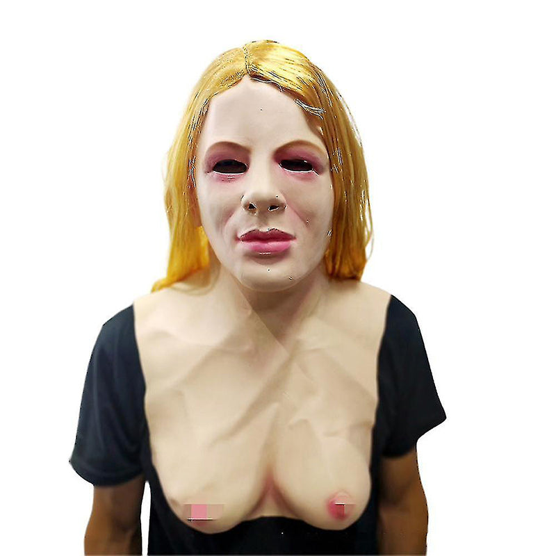 Adult Full-Face Mask | Hyper-Realistic Beard | Natural Latex, Breathable Fit | Halloween & Cosplay
