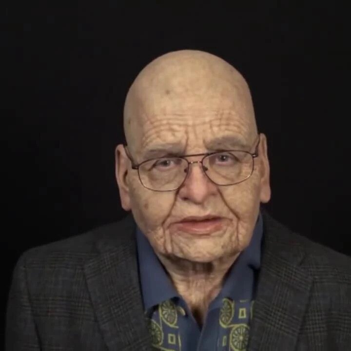 Adult Old Man Halloween Mask | Realistic Movable Mouth | Natural Latex | Comfortable Fit