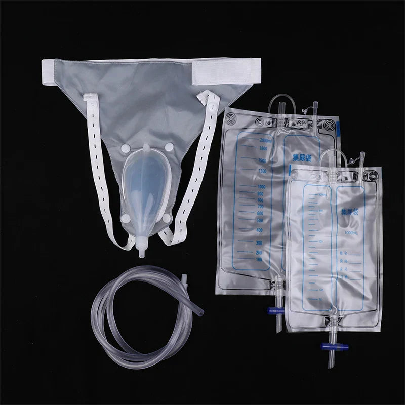 Adult Urine Collector | Silicone Cavity & Catheter Bag | Cotton Underwear | Leakproof