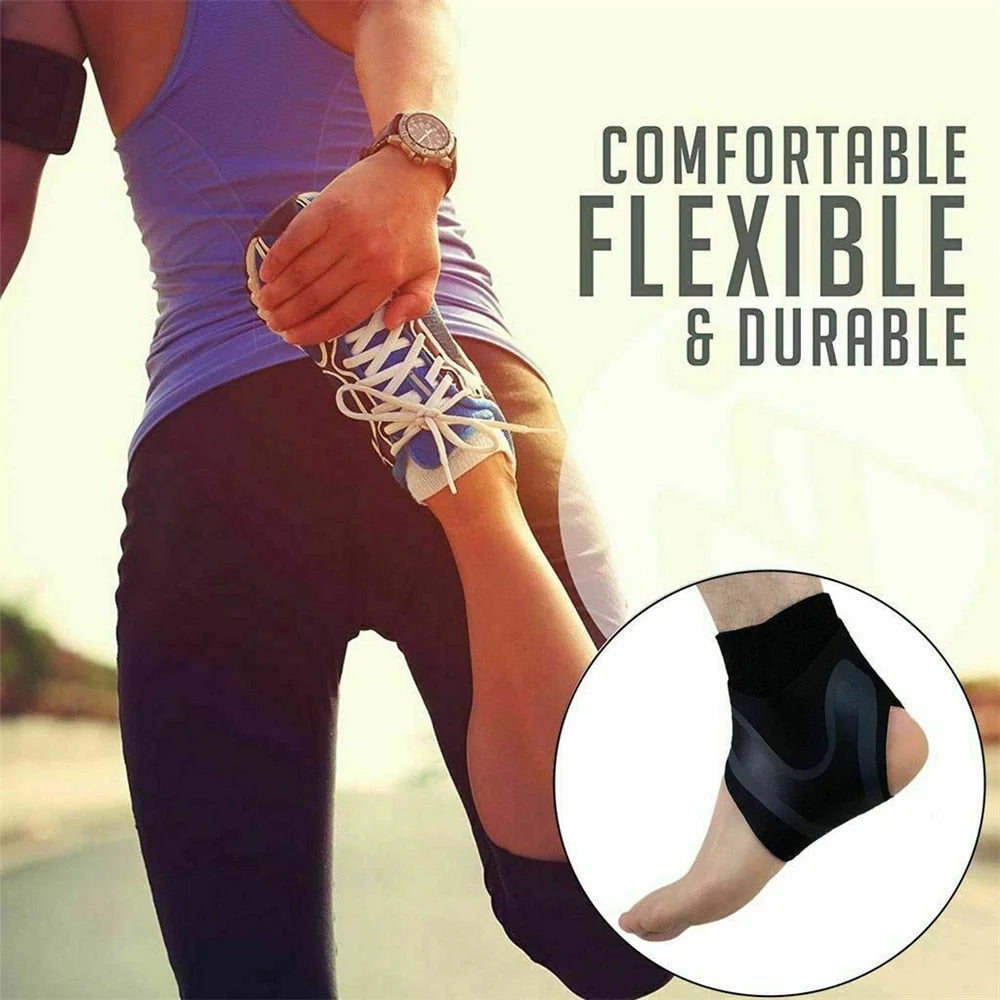 Ankle Support Brace | Adjustable X-Wrap Compression Sleeve | Neoprene Construction | Pain Relief