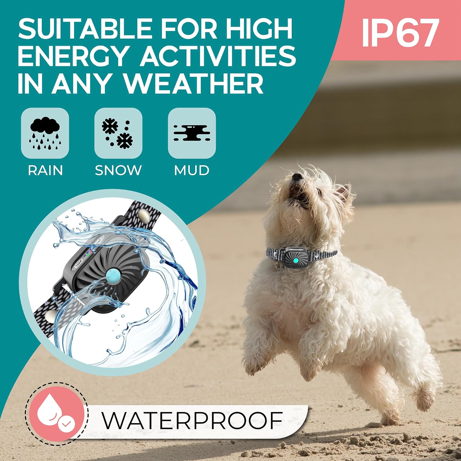Anti-Bark Collar Small Dogs | Gentle Vibration & Sound | Rechargeable Waterproof | Comfortable Fit