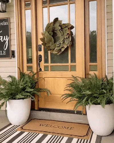 Artificial Boston Fern | UV-Resistant Lifelike | Waterproof, Maintenance-Free | Set of 18