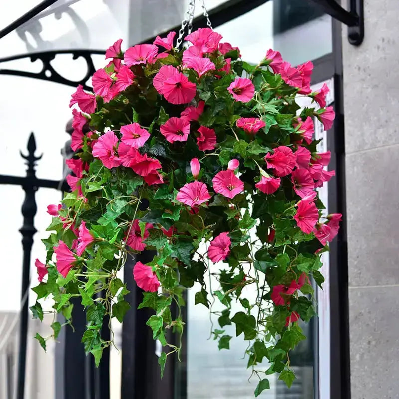 Artificial Morning Glory Vines | Realistic UV-Resistant | Premium Silk, 66 cm