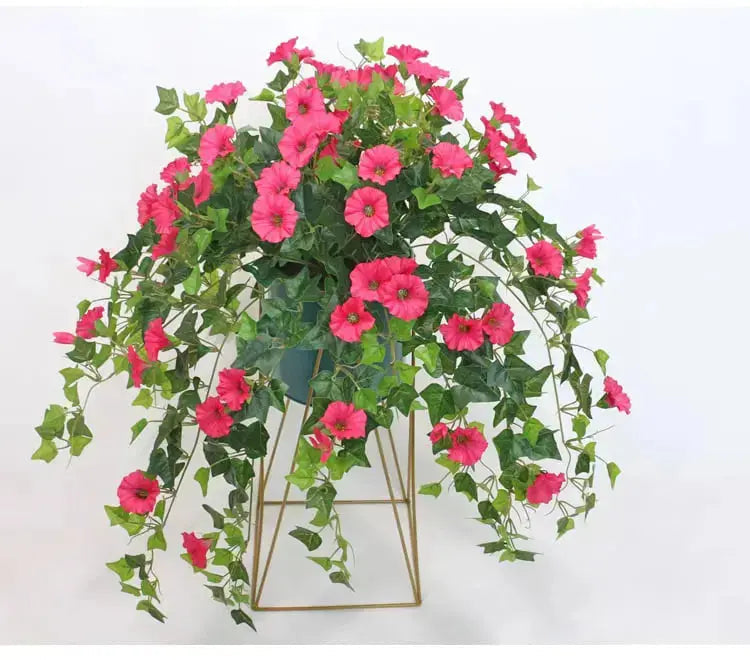 Artificial Morning Glory Vines | Realistic UV-Resistant | Premium Silk, 66 cm