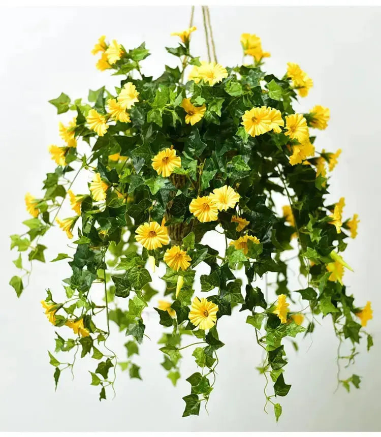 Artificial Morning Glory Vines | Realistic UV-Resistant | Premium Silk, 66 cm