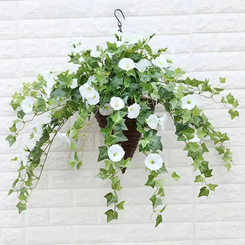 Artificial Morning Glory Vines | Realistic UV-Resistant | Premium Silk, 66 cm