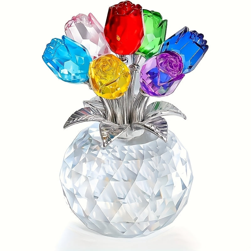 Artificial Rose Bouquet | Hand-Finished Faceted Petals | Colorful Options | Mother's Day Gift