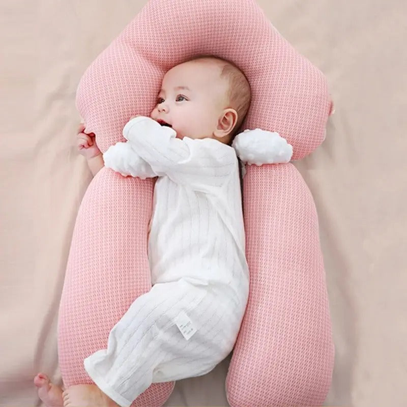 Baby Sleep Cushion | Ergonomic Womb-Like Design | Cotton Cover & Memory Foam | 0-12 Months