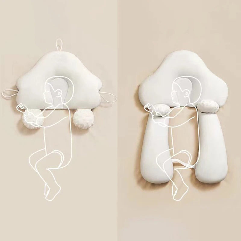 Baby Sleep Cushion | Ergonomic Womb-Like Design | Cotton Cover & Memory Foam | 0-12 Months