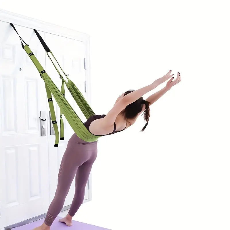 Back Stretching Rope | Adjustable Tension | Lightweight & Portable | Back Pain Relief