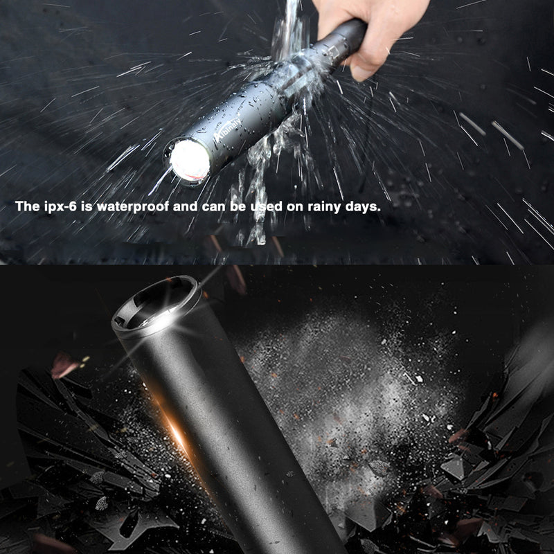 Baseball Bat-Shaped Flashlight | LED & 3 Lighting Modes | Aluminum | Emergency & Utility Use