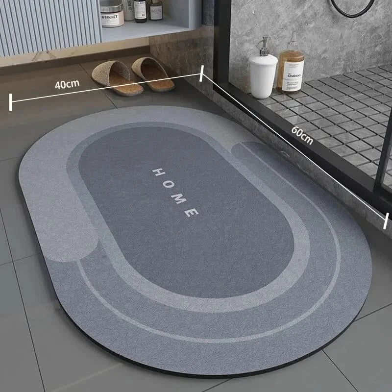 Bath Mat | Super Absorbent & Quick-Drying | Non-Slip Backing, 40×60 cm | Soft Cushioned Comfort