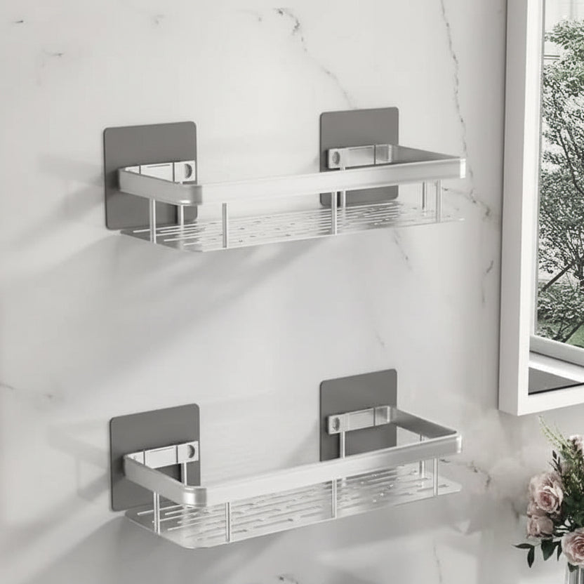 Bathroom Shelf | Drill-Free Self-Adhesive Mount | 5 kg Capacity | Space-Saving