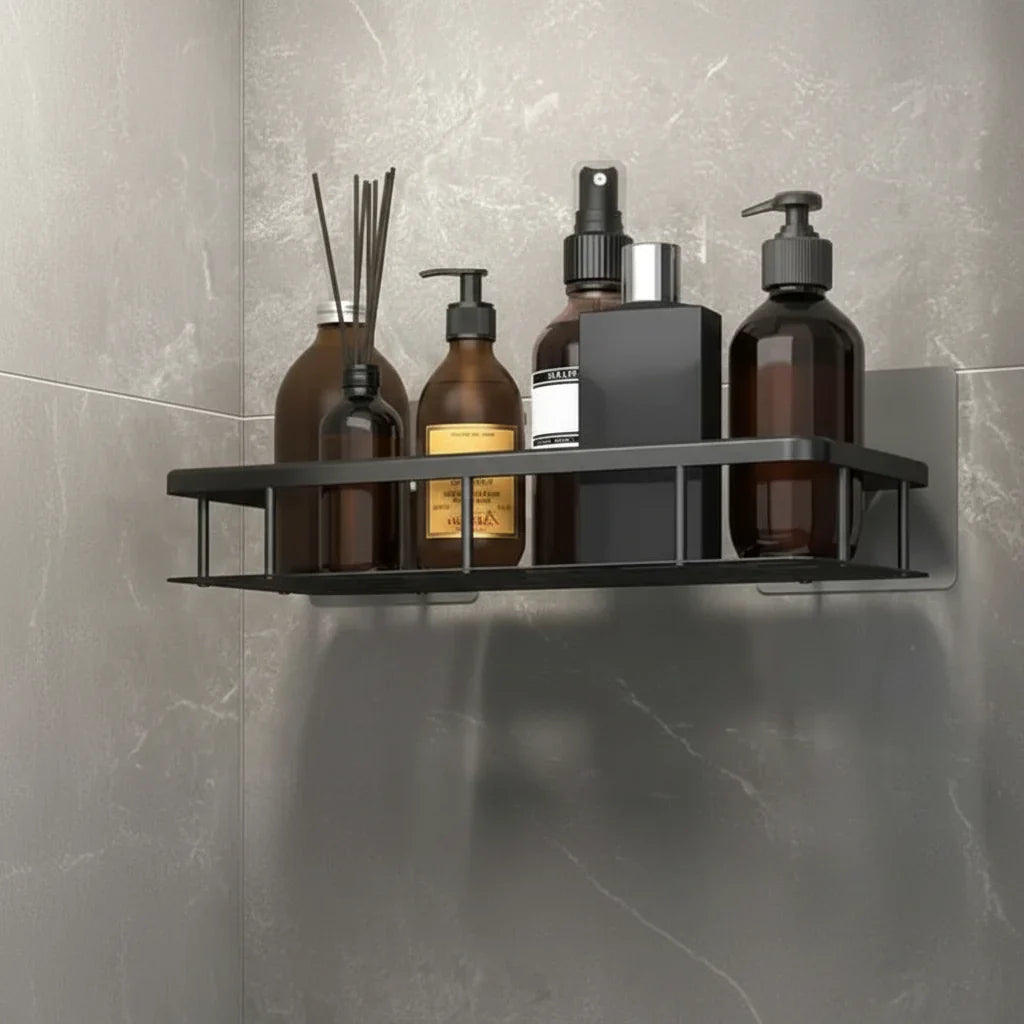Bathroom Shelf | Drill-Free Self-Adhesive Mount | 5 kg Capacity | Space-Saving