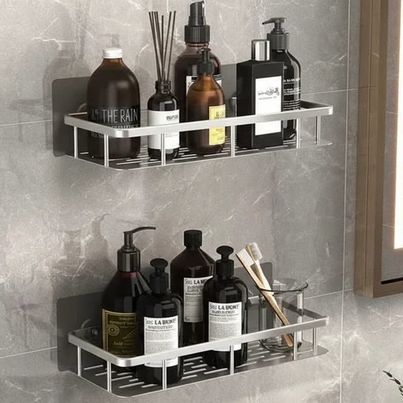 Bathroom Shelf | Drill-Free Self-Adhesive Mount | 5 kg Capacity | Space-Saving