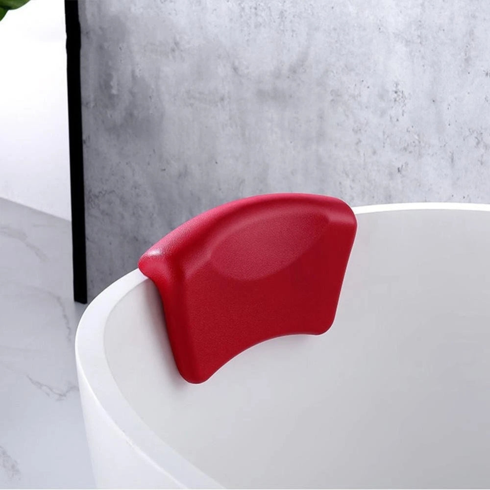 Bathtub Neck Pillow | Contoured Ergonomic Support | Waterproof Silicone & Quick-Dry | Spa Comfort