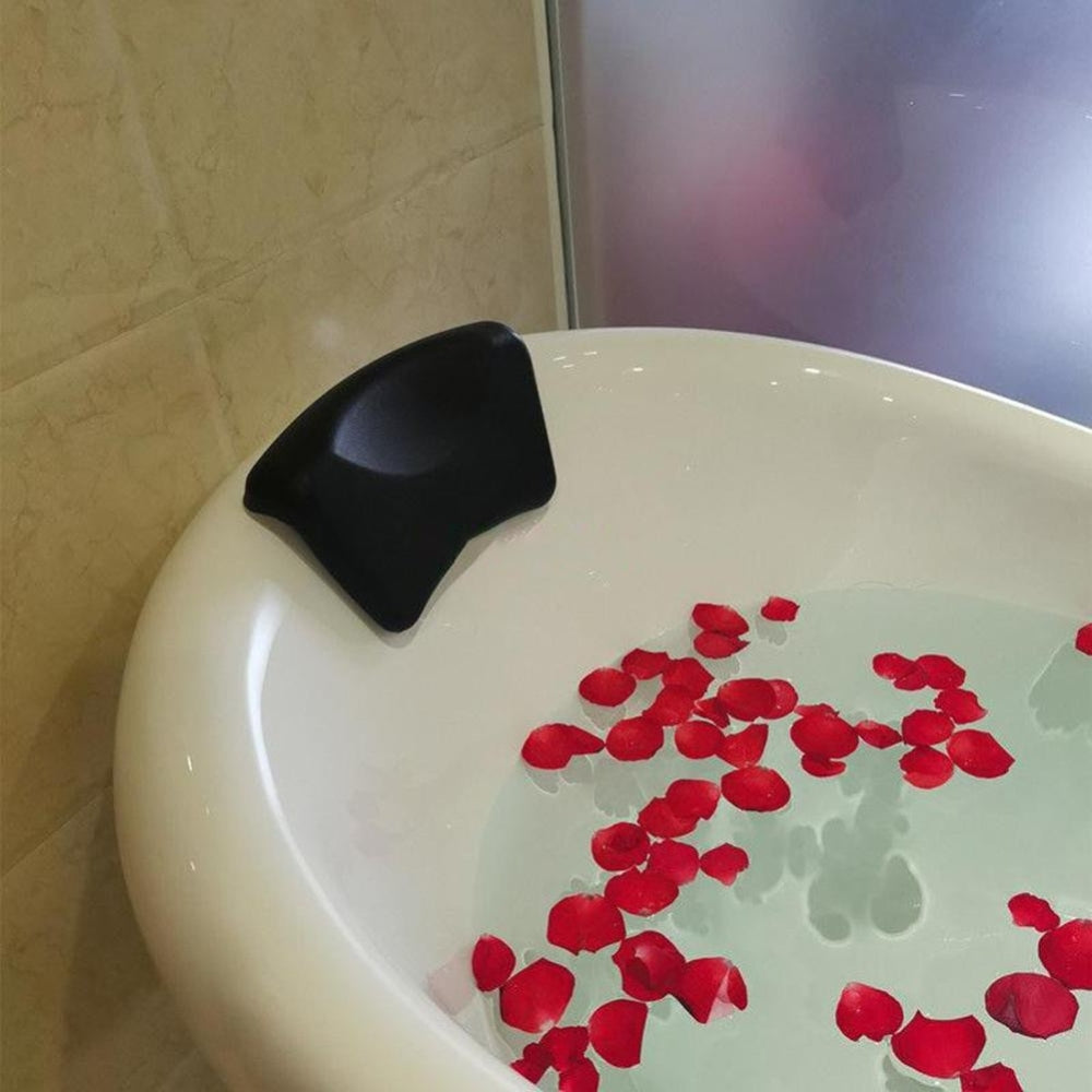 Bathtub Neck Pillow | Contoured Ergonomic Support | Waterproof Silicone & Quick-Dry | Spa Comfort