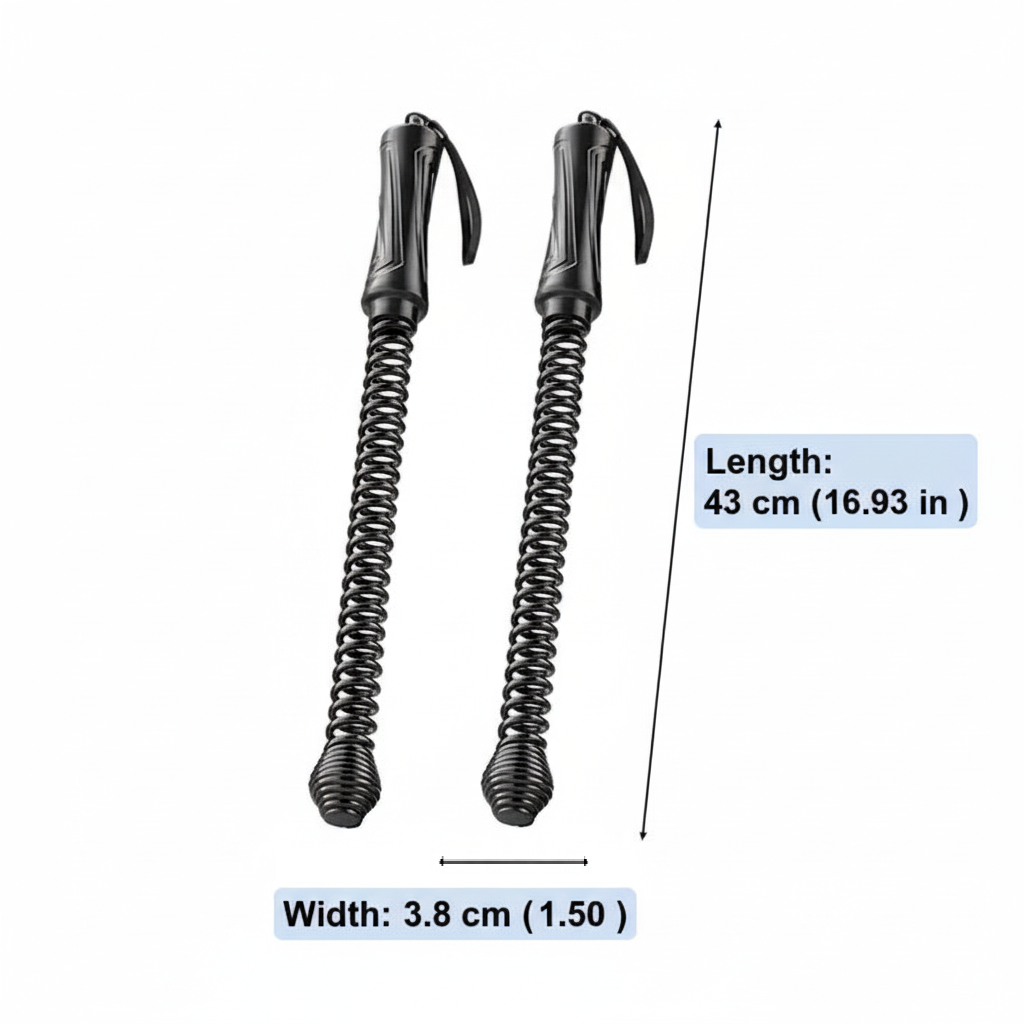 Battle Rope for Home & Gym | Cordless Compact Trainer | Steel Construction | 43 cm Portable