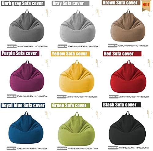 Bean Bag Cover | Linen-Blend Ergonomic Design | Removable & Machine-Washable