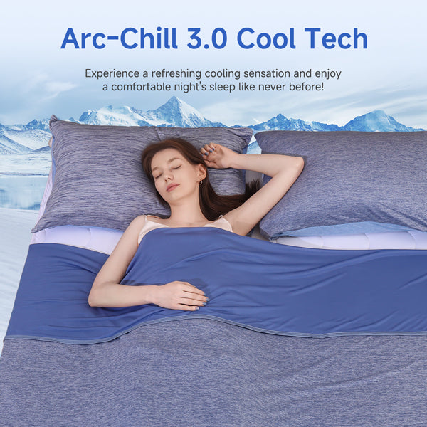 Bedding Set | Advanced Cooling Technology | Breathable Cotton | Includes 2 Pillowcases