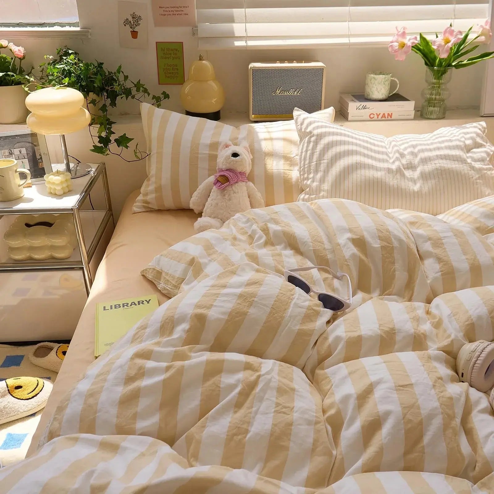 Bedding Set | Washed Cotton Crepe | Quilt, Sheet & Pillowcases | Year-Round Comfort