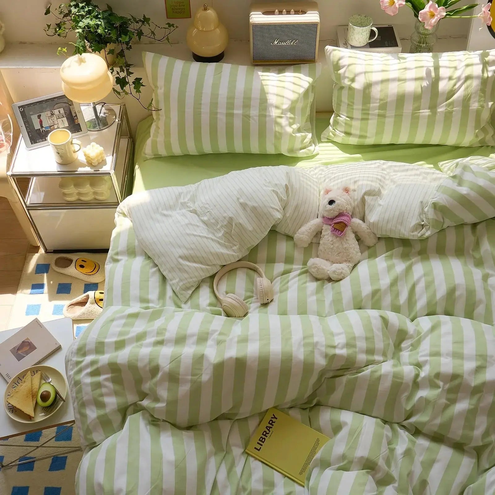 Bedding Set | Washed Cotton Crepe | Quilt, Sheet & Pillowcases | Year-Round Comfort