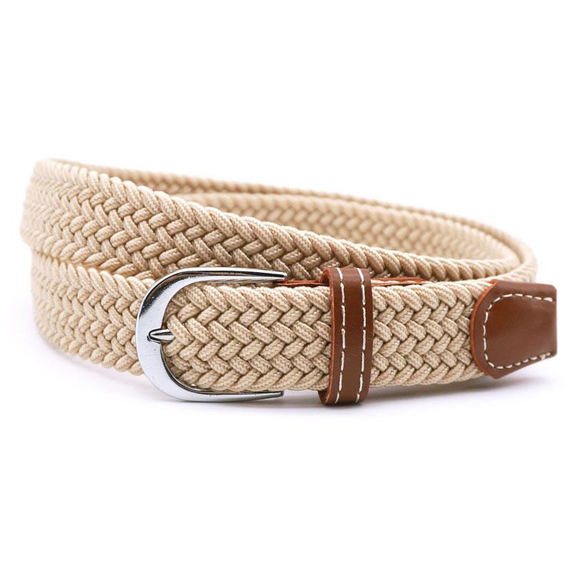 Belt | Stretch Braided Design | Hole-Free Adjustable Fit | Breathable Comfort