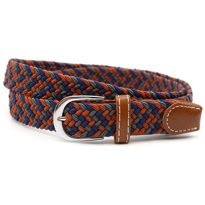 Belt | Stretch Braided Design | Hole-Free Adjustable Fit | Breathable Comfort
